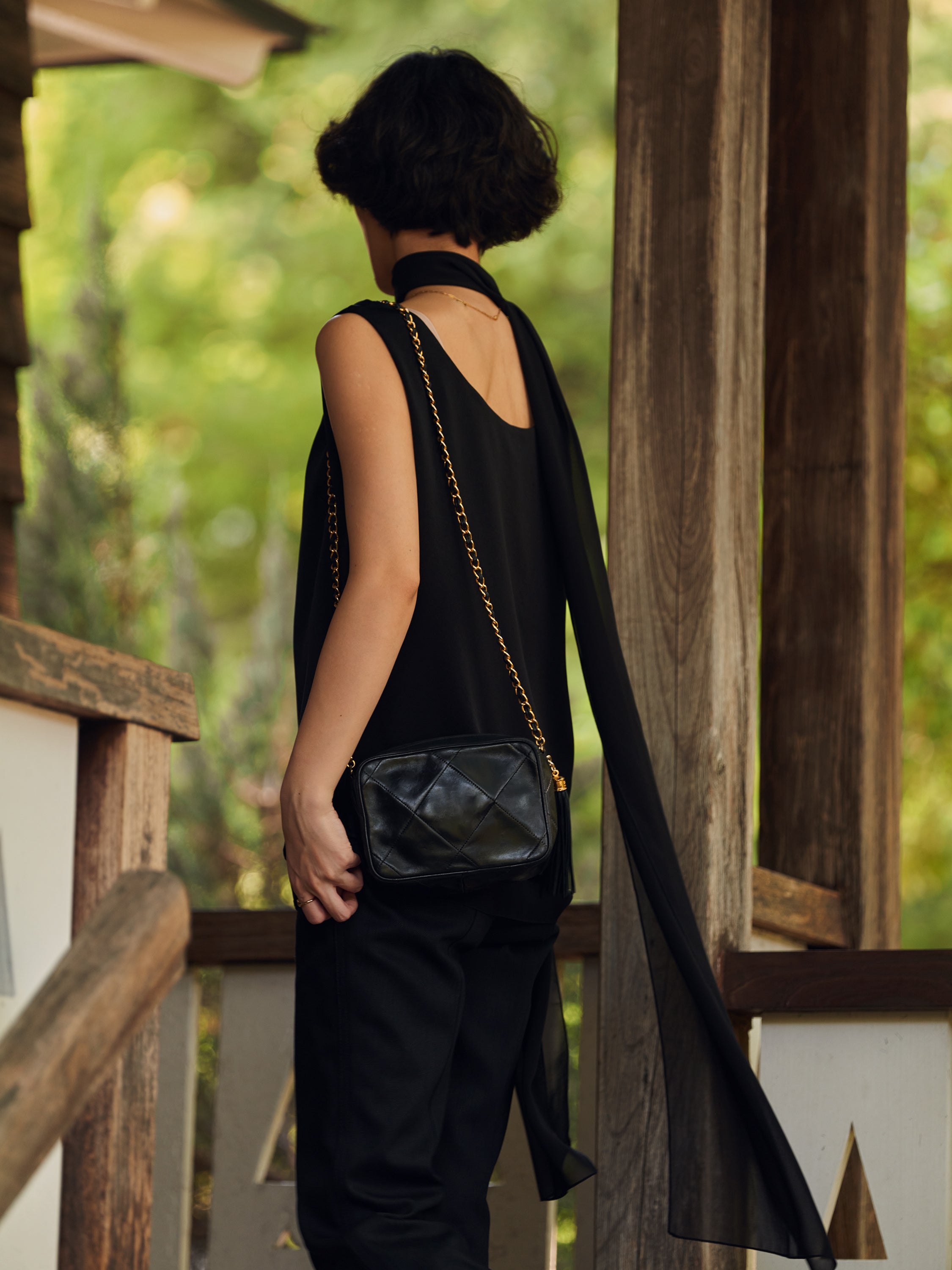 シフォン リバーシブルタンクトップ