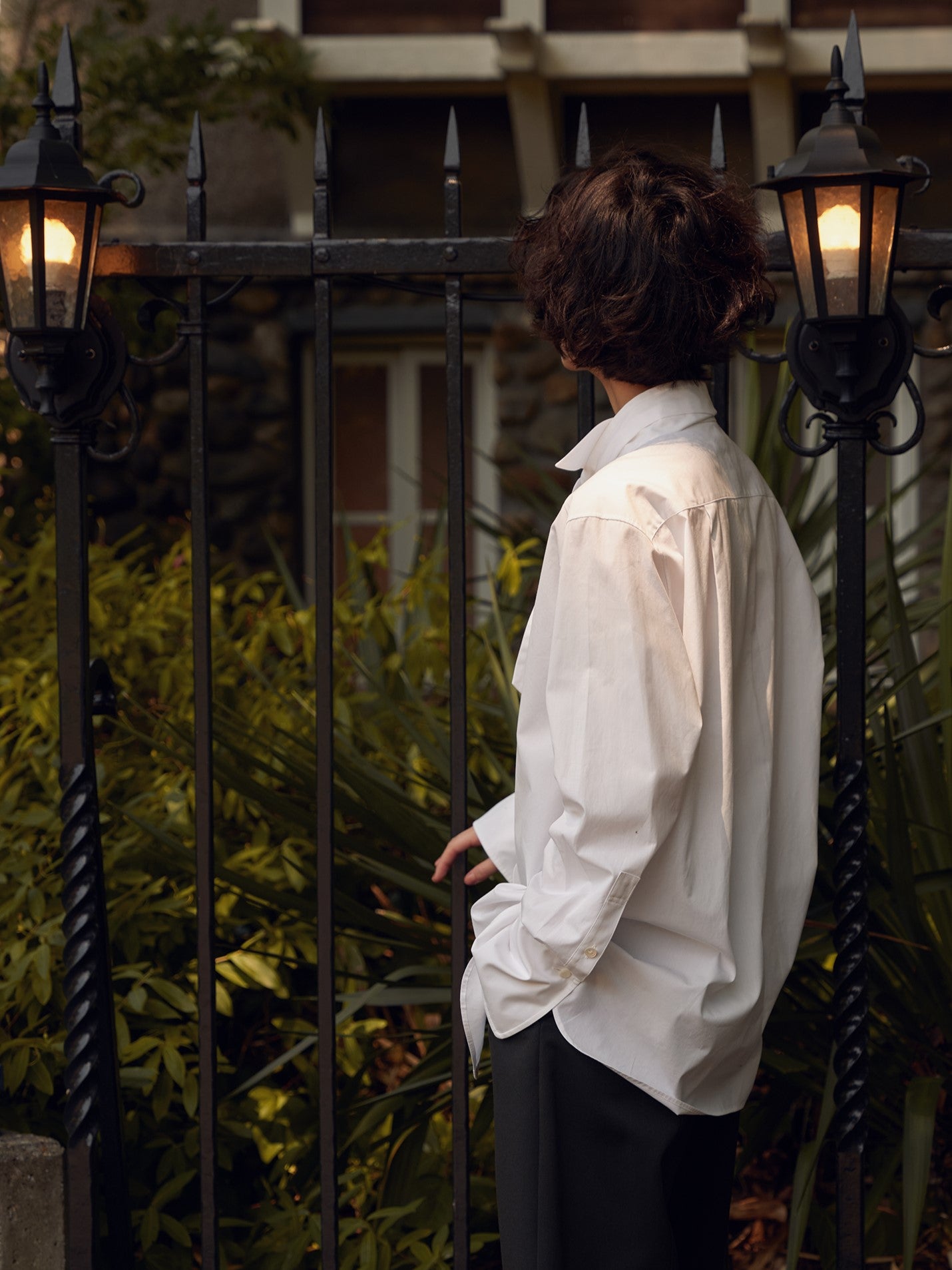 ポプリン タキシードシャツ