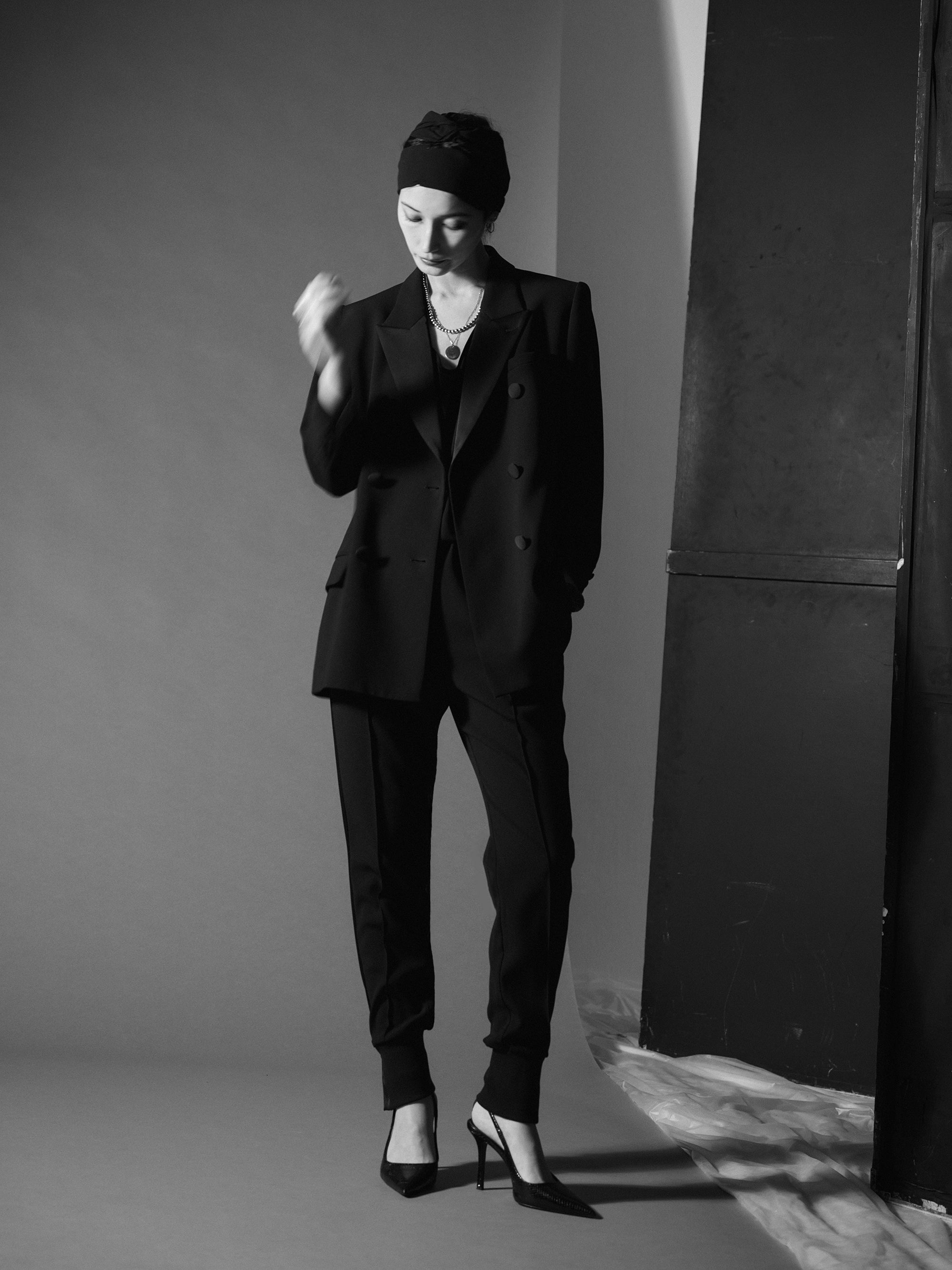 ピークドラペル ドレスジャケット