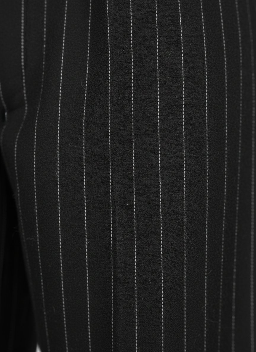 ピンストライプ カーヴィーパンツ