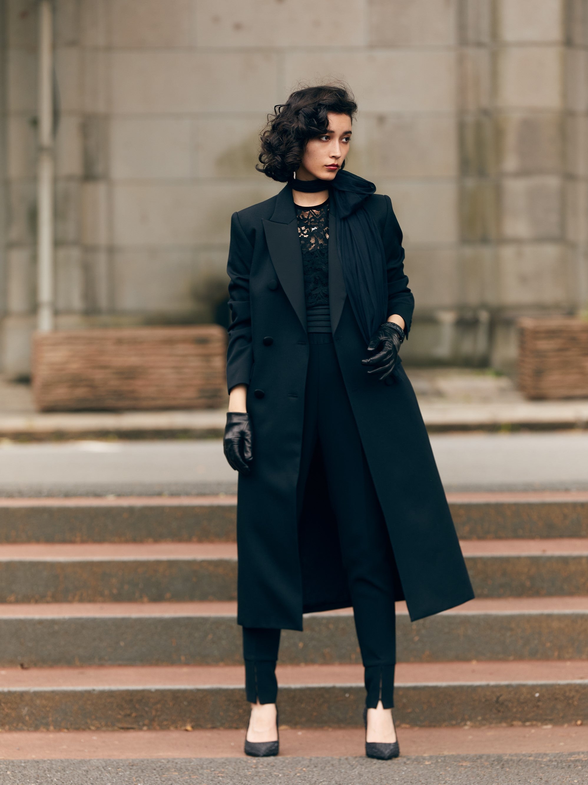 ダブルクロス スリットパンツ