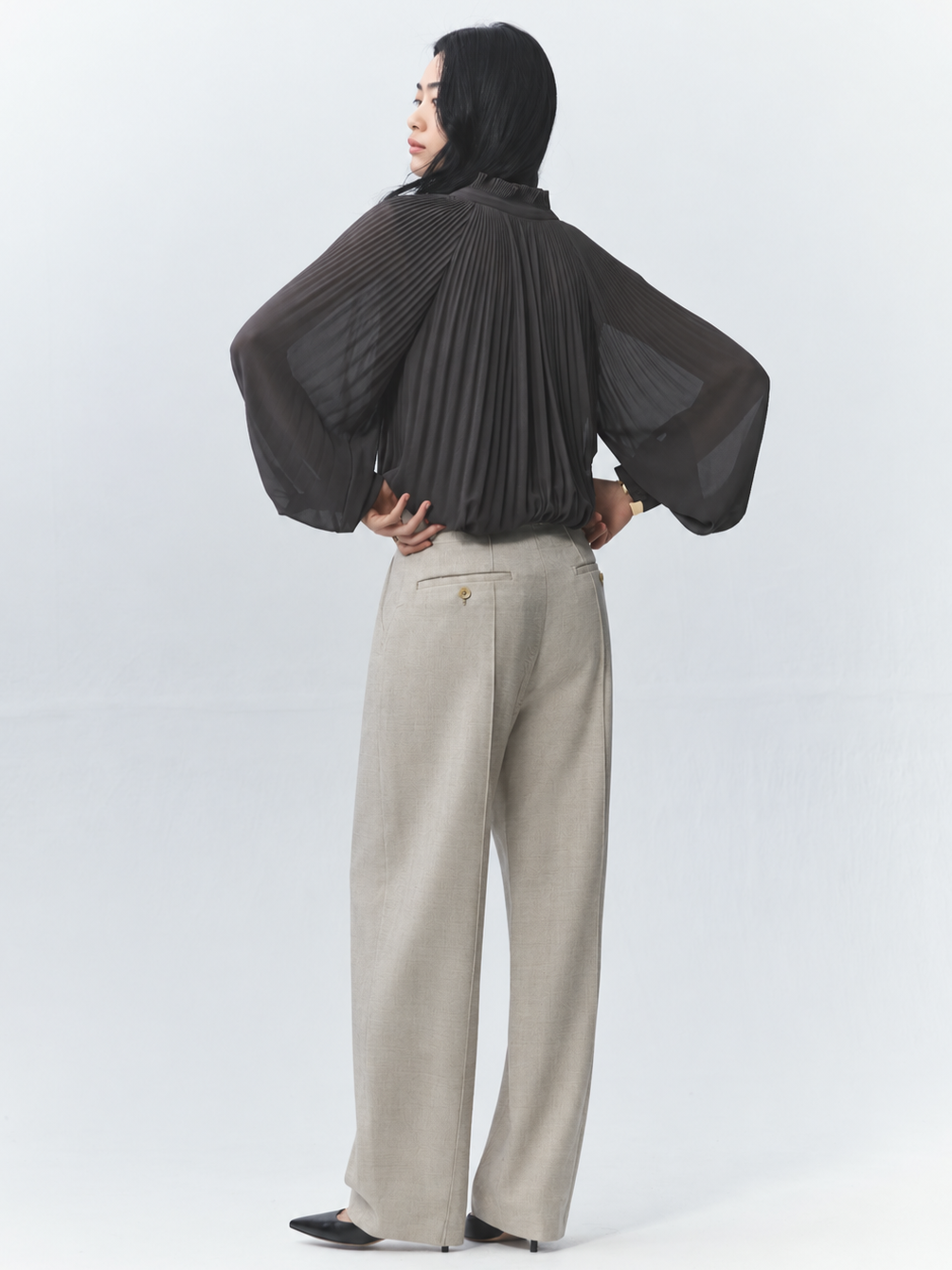 Pinstripe Curvy Pants
