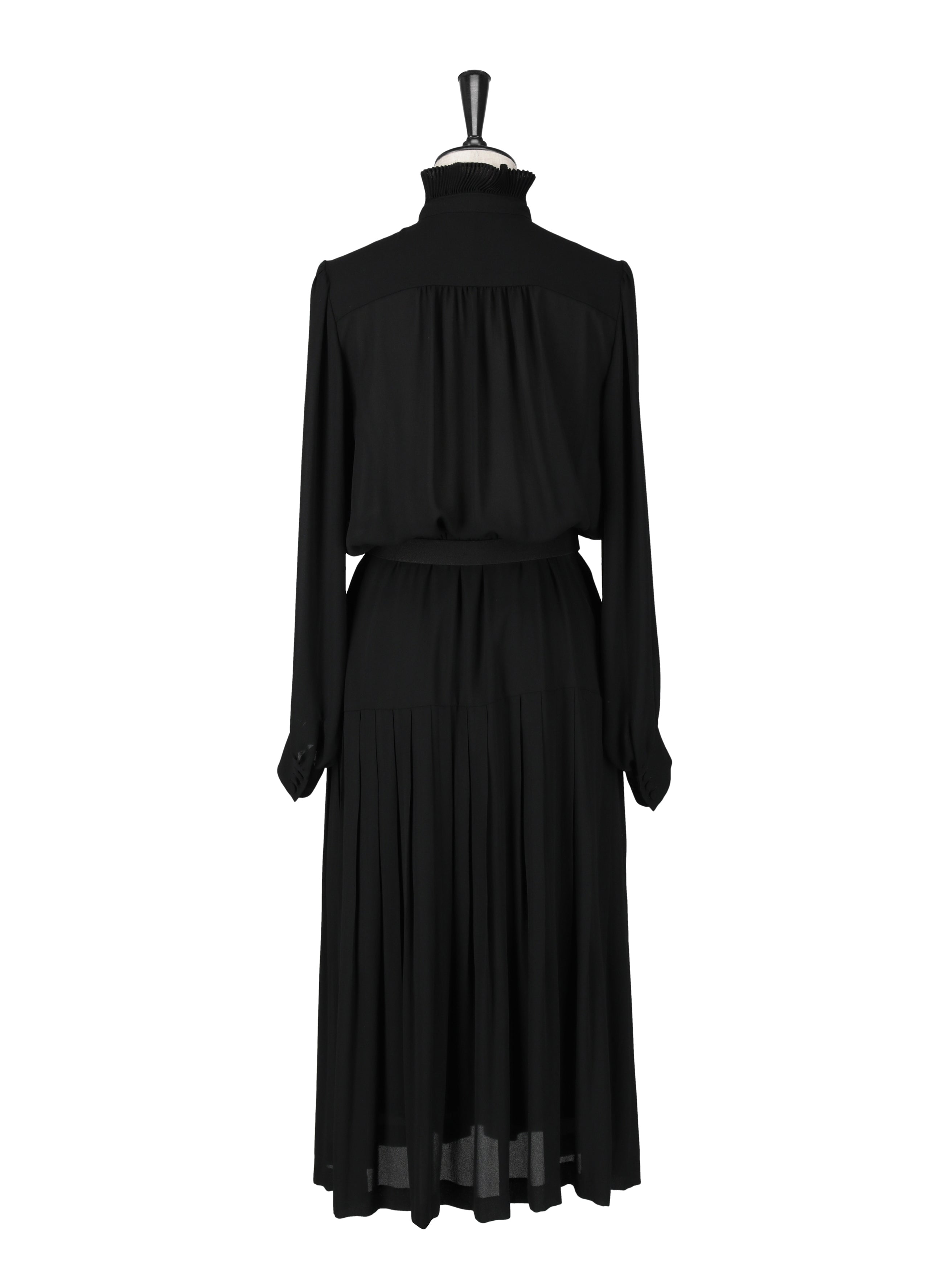 クレープ プリーツドレス