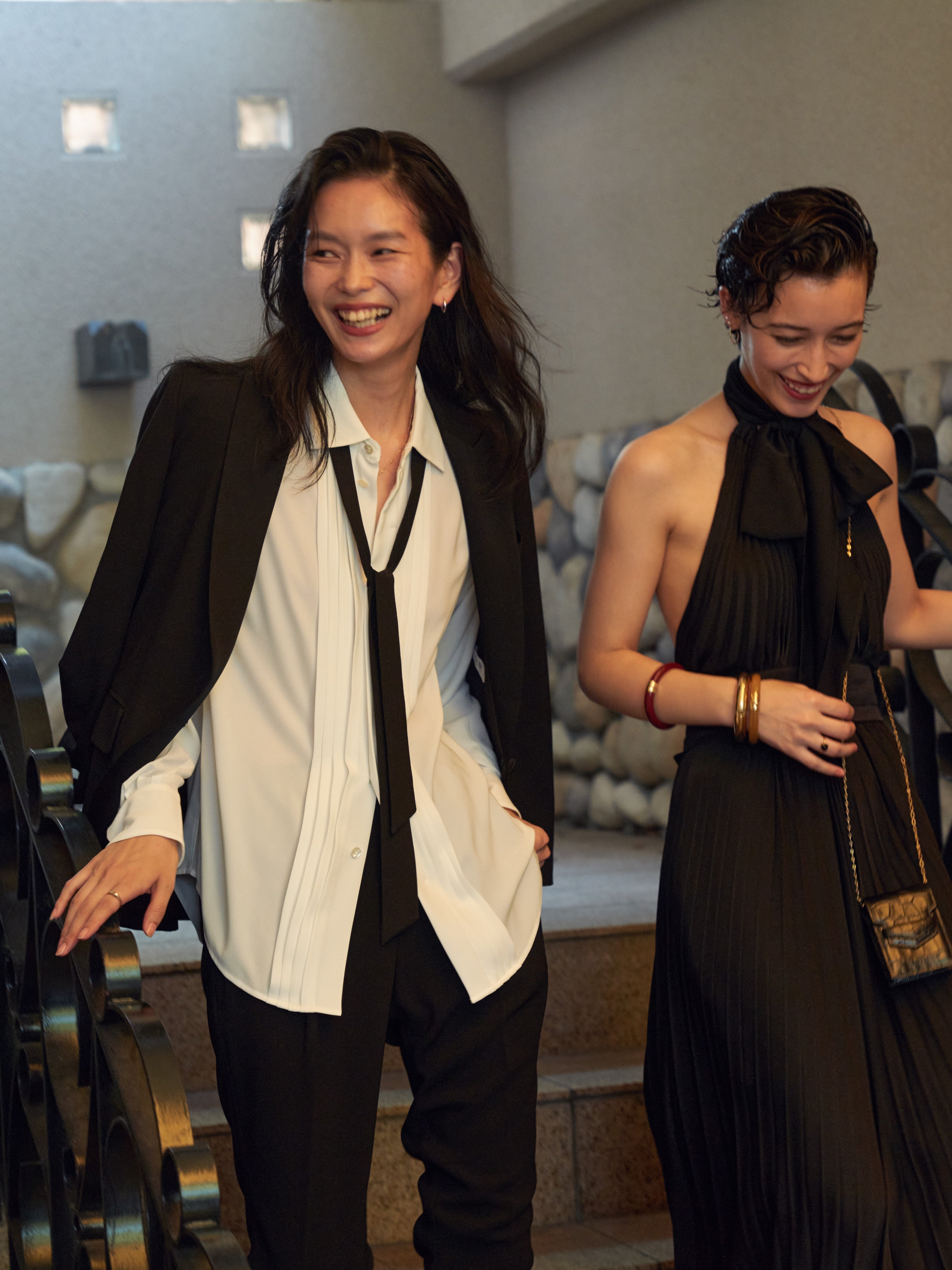 ワンボタンピークドカラージャケット