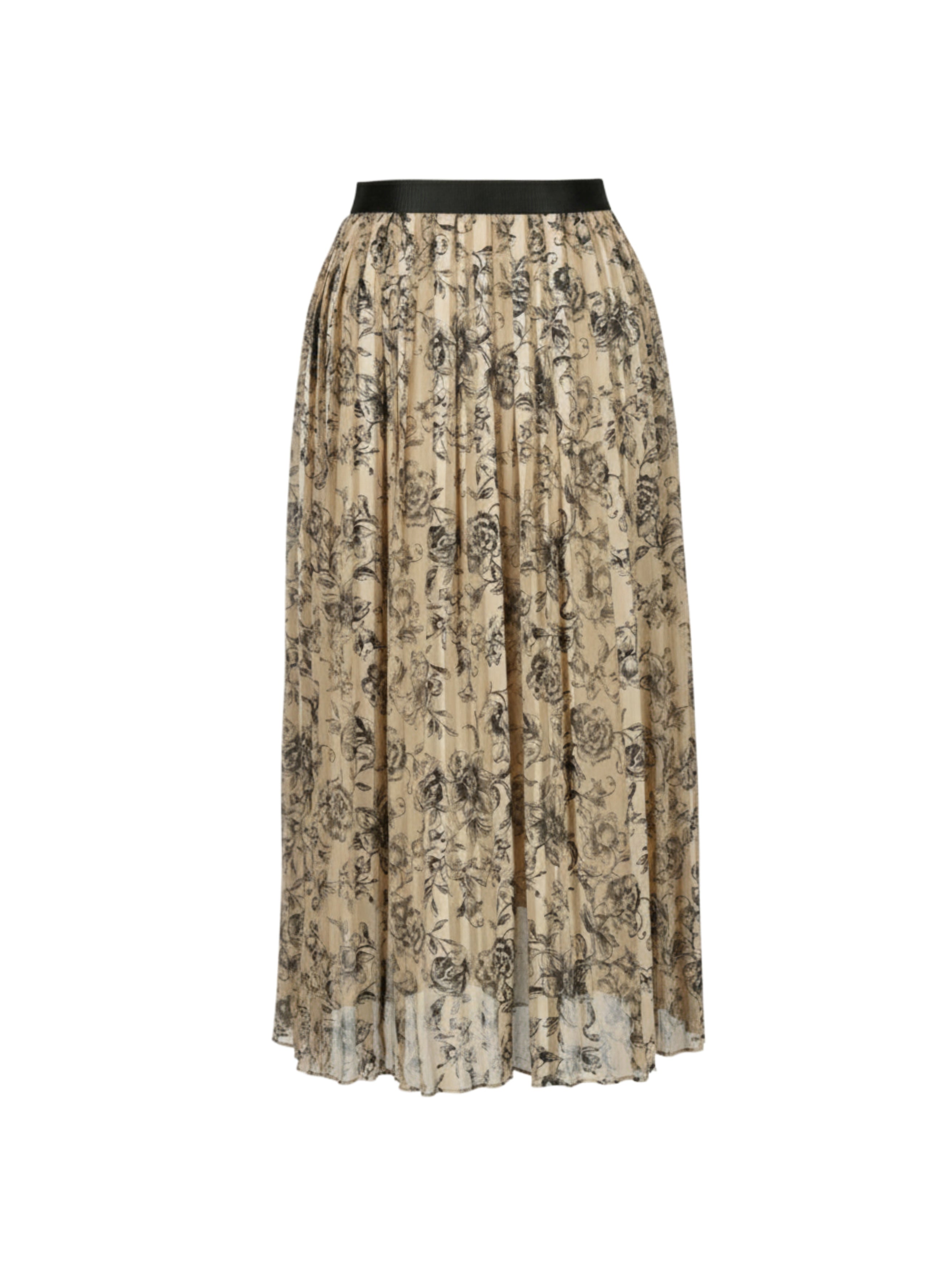 ウインデイローズプリント プリーツスカート