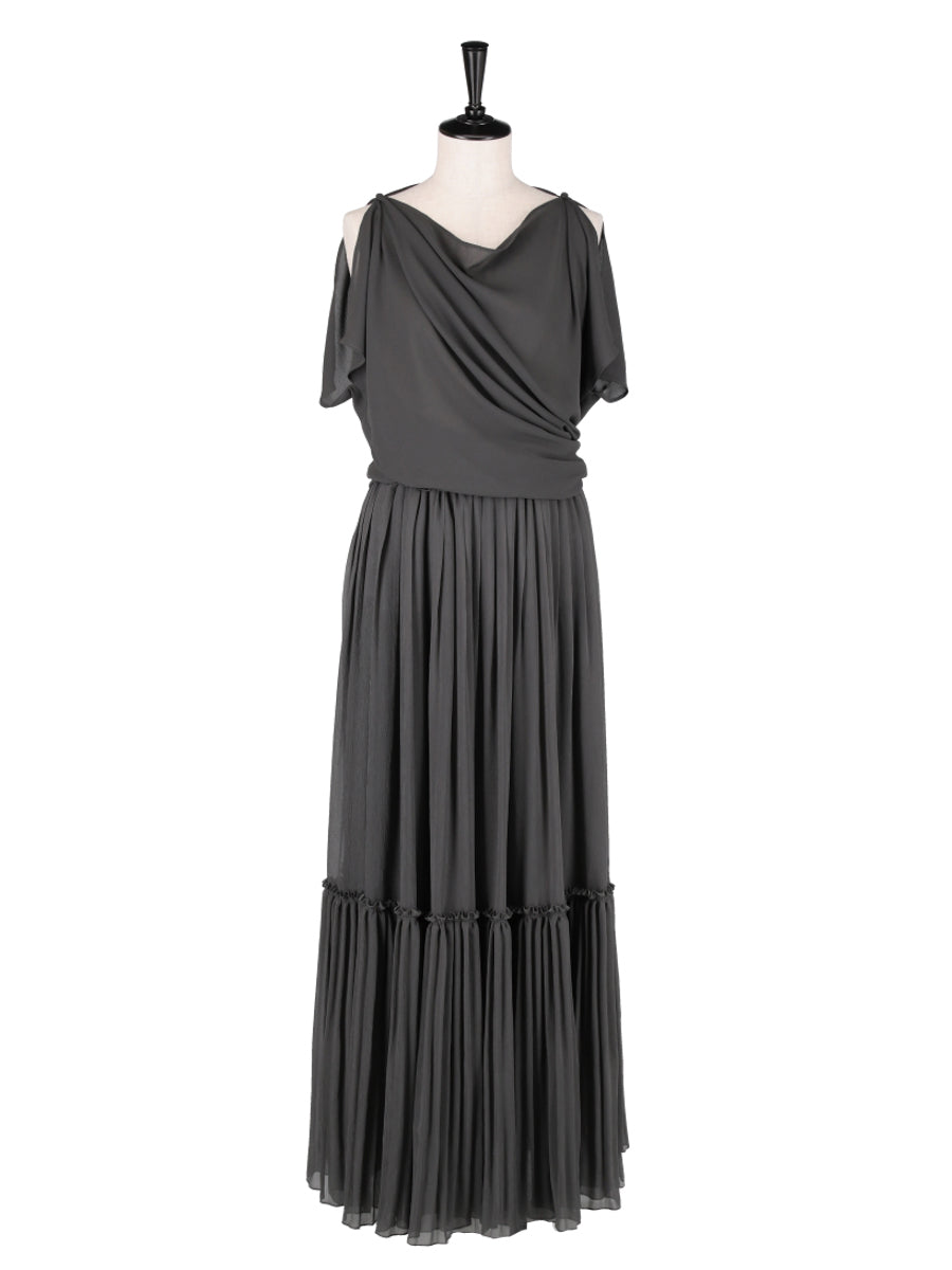 楊柳 プリーツドレススカート