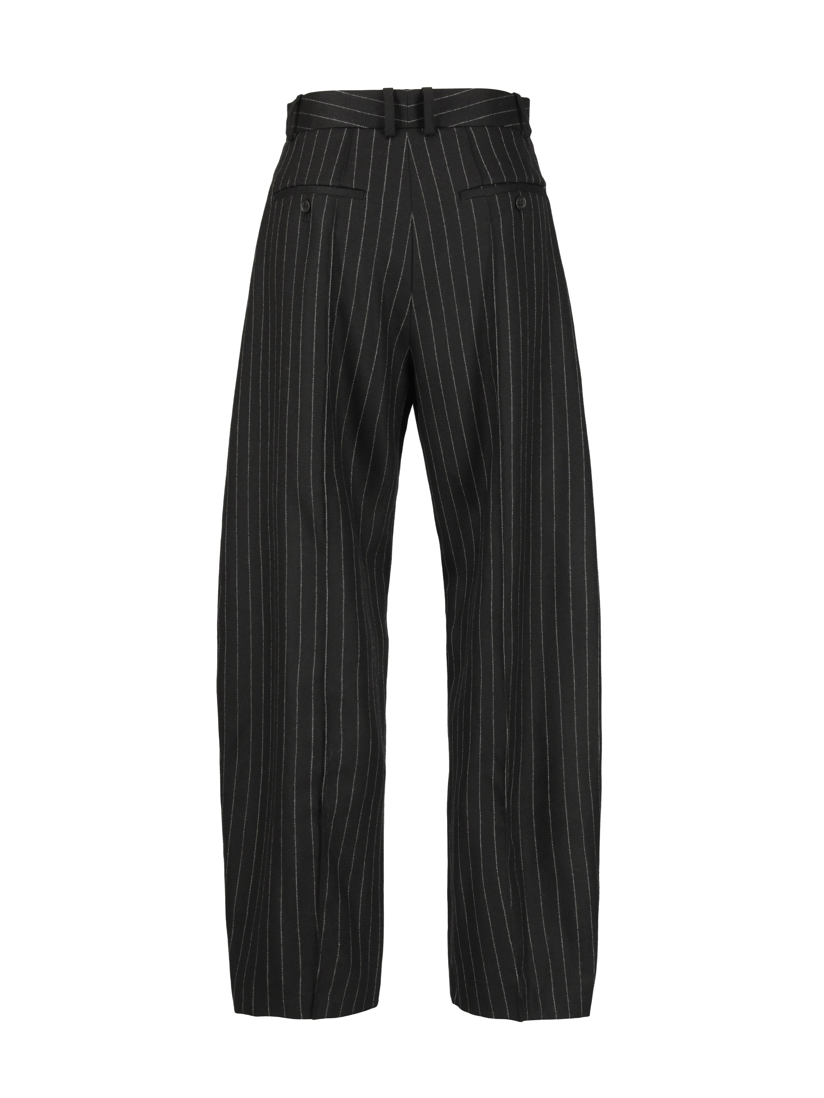 ピンストライプ カーヴィーパンツ