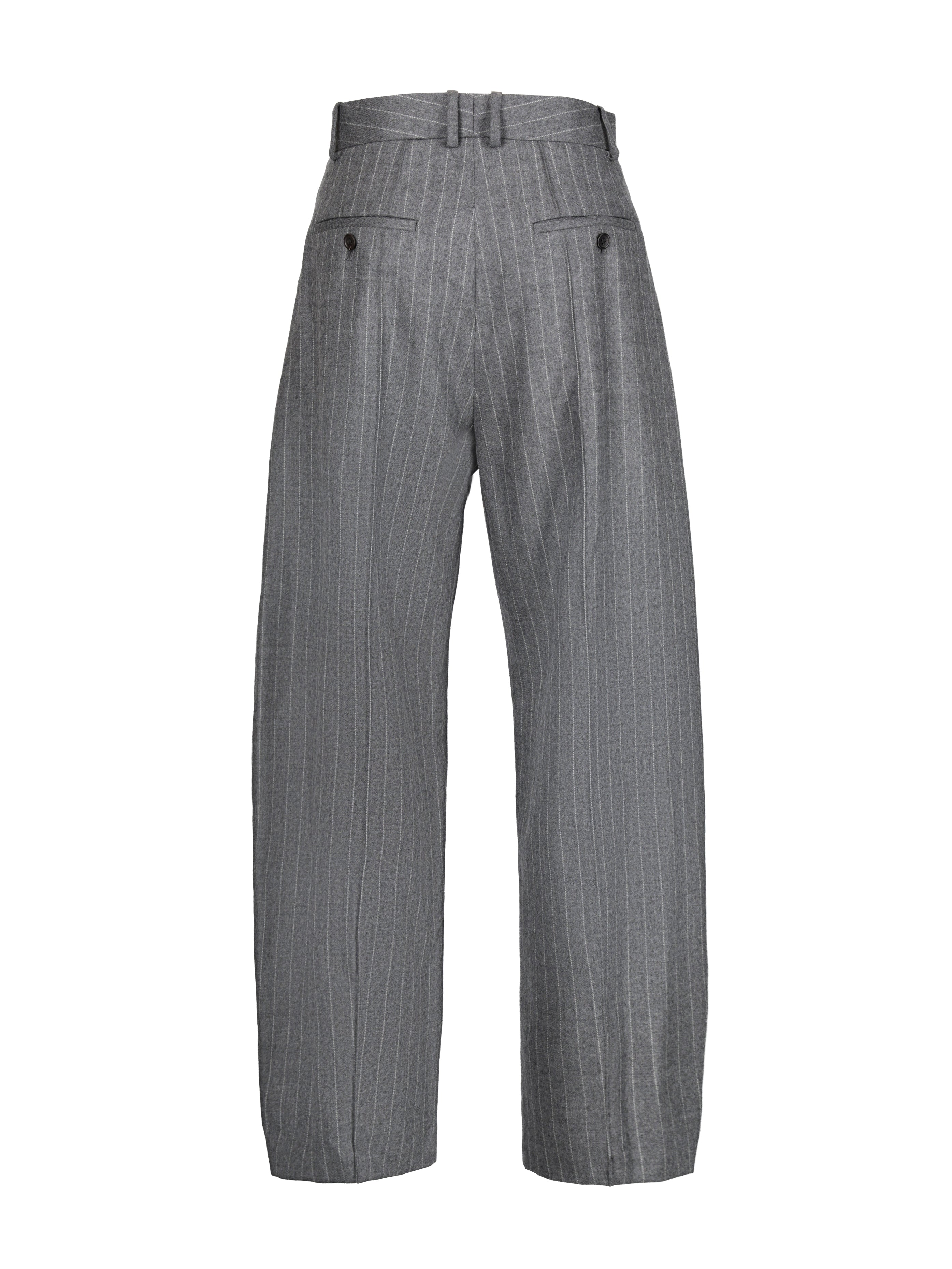 ピンストライプ カーヴィーパンツ