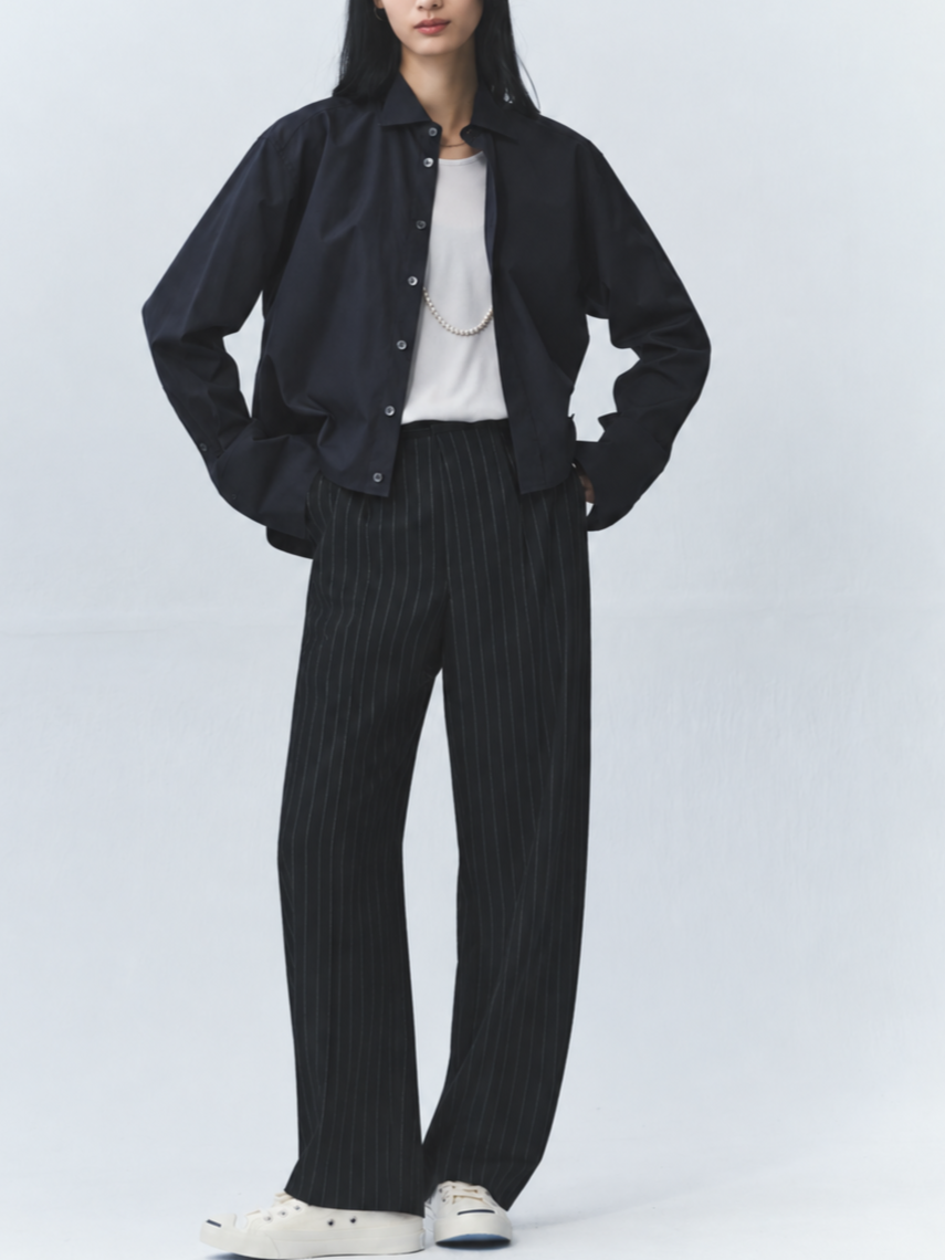 Pinstripe Curvy Pants