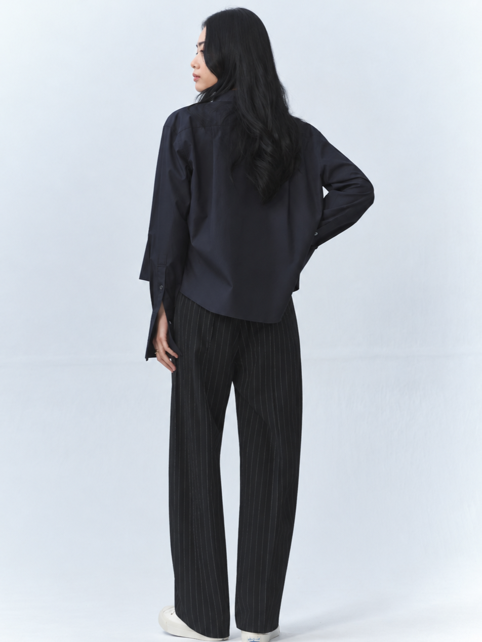Pinstripe Curvy Pants