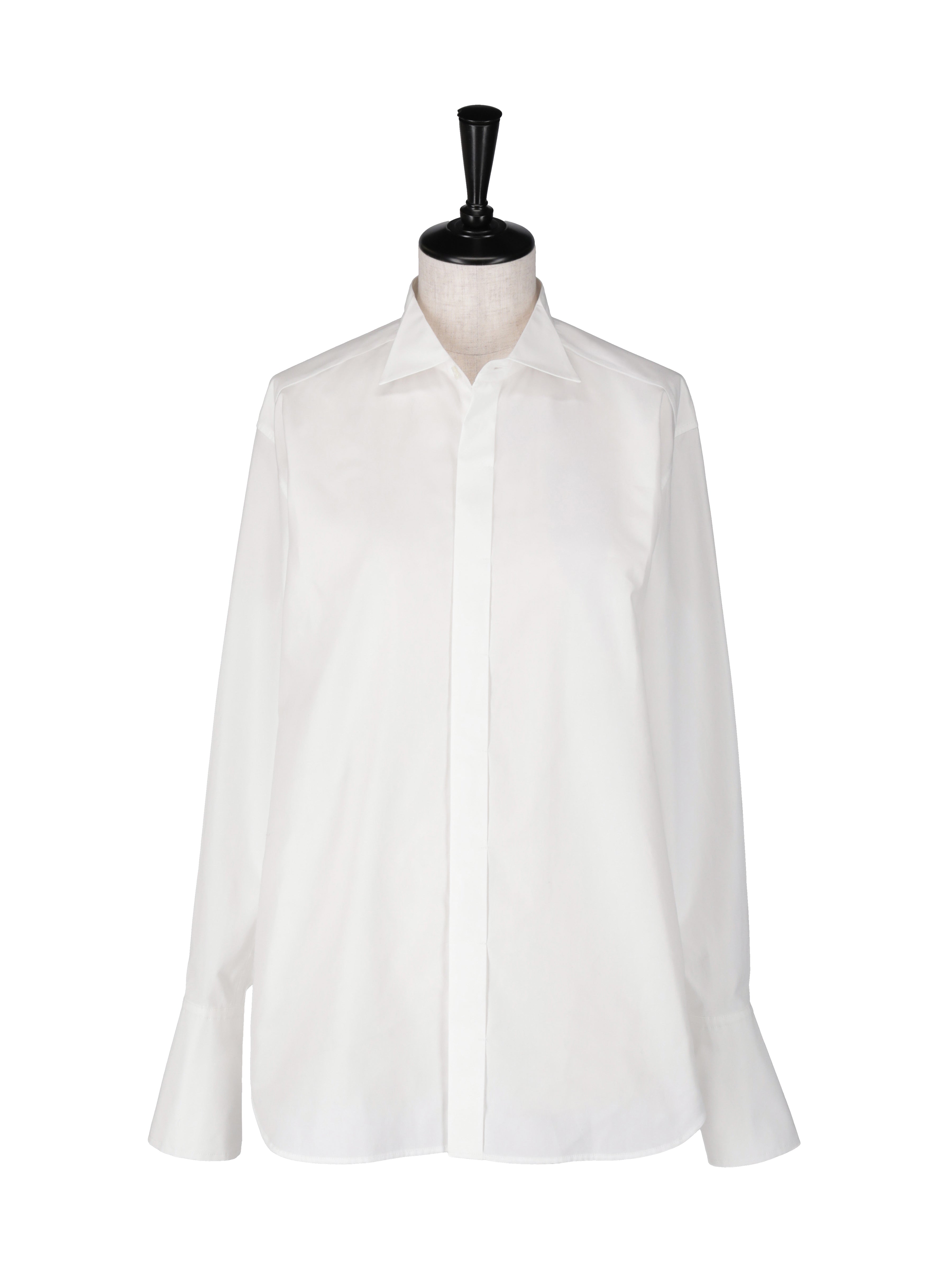 ポプリン タキシードシャツ