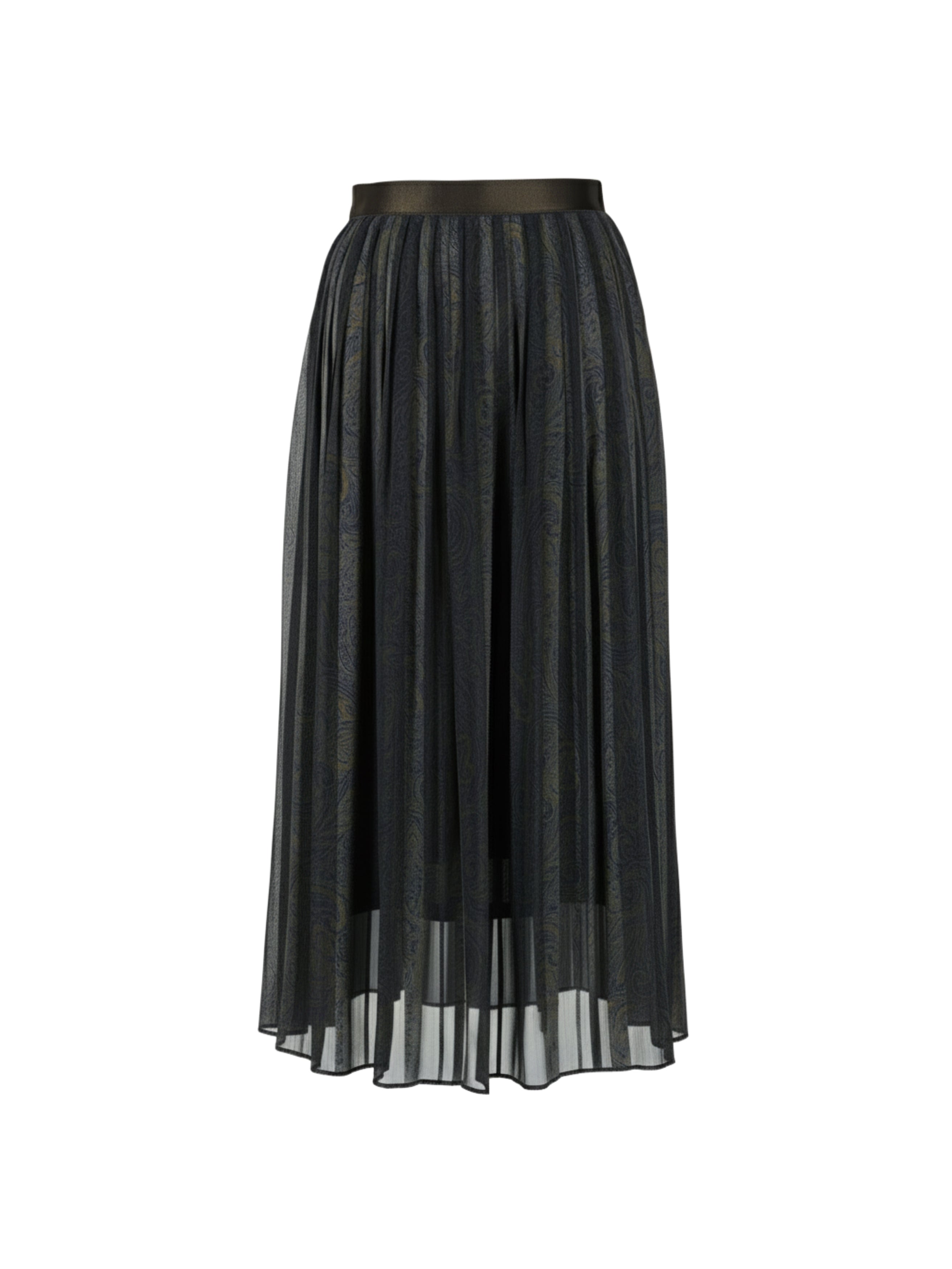 ペイズリープリント プリーツスカート