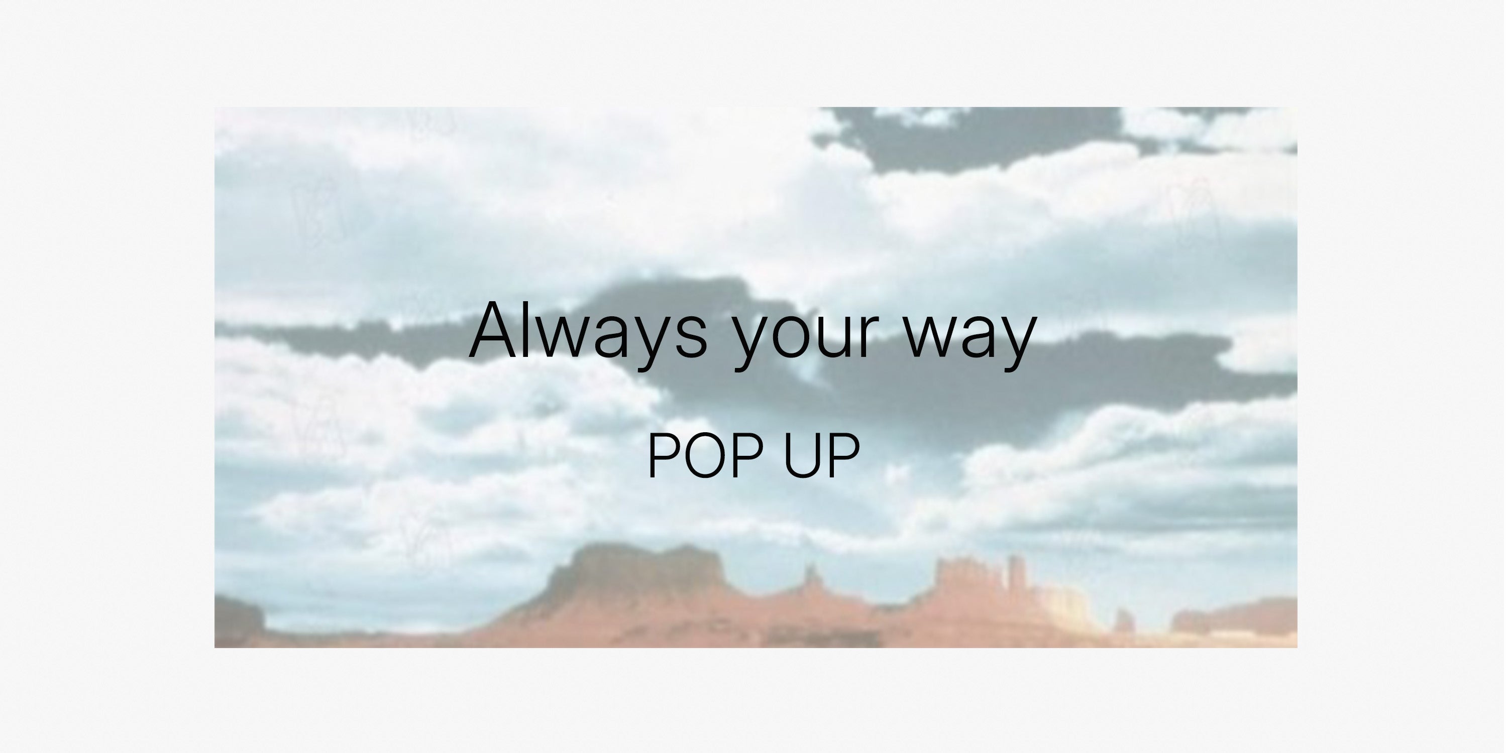 POP UP /  MAI 2026