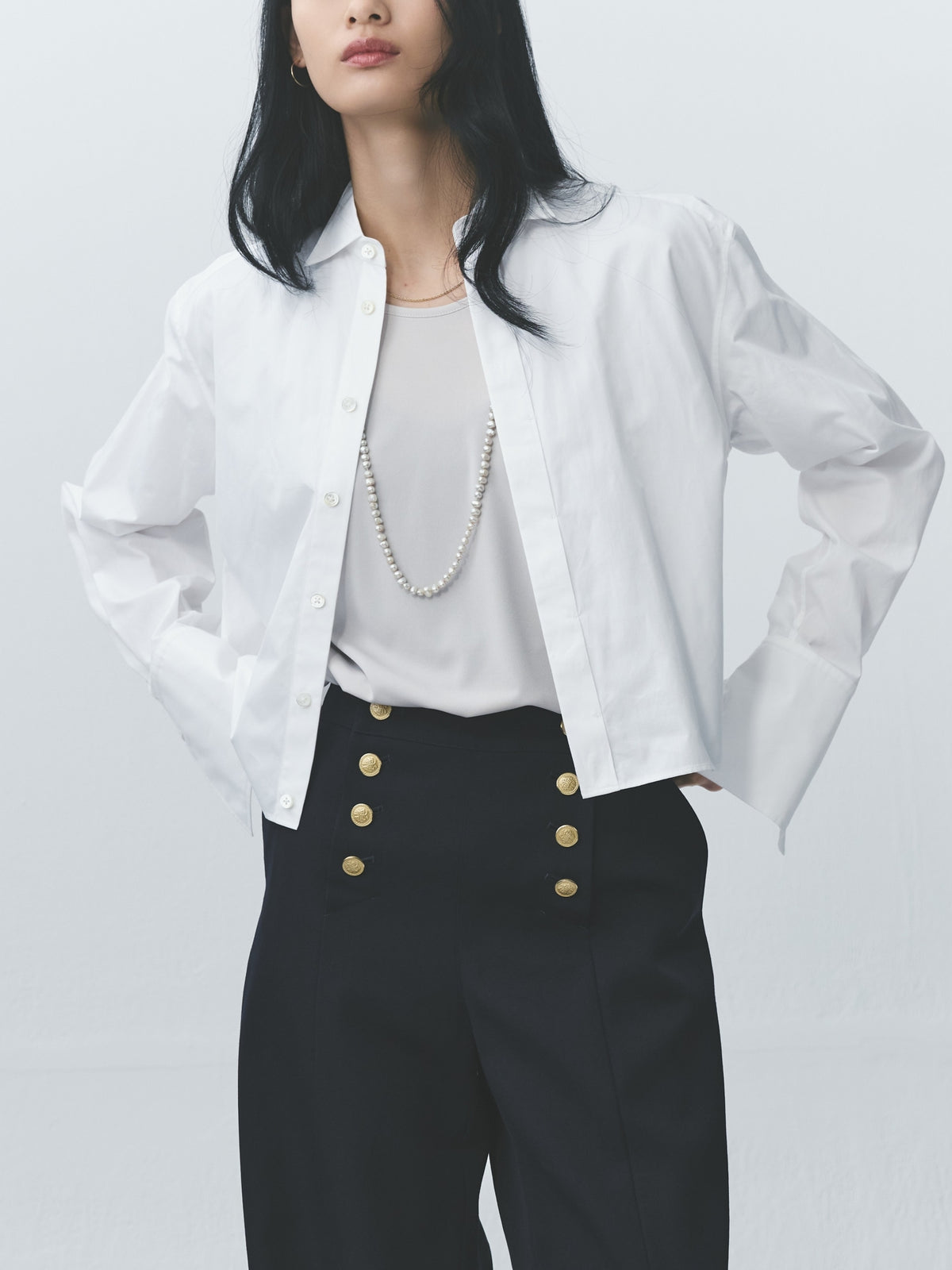 Poplin Tuxedo Shirt