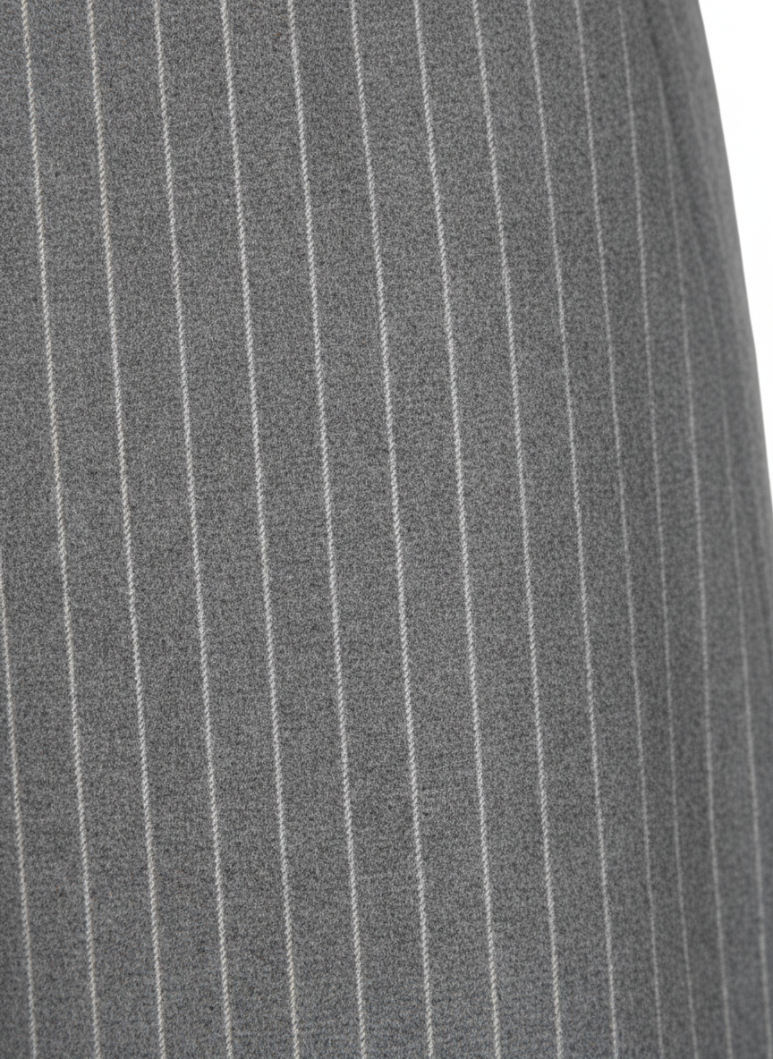 ピンストライプ　カーヴィーパンツ