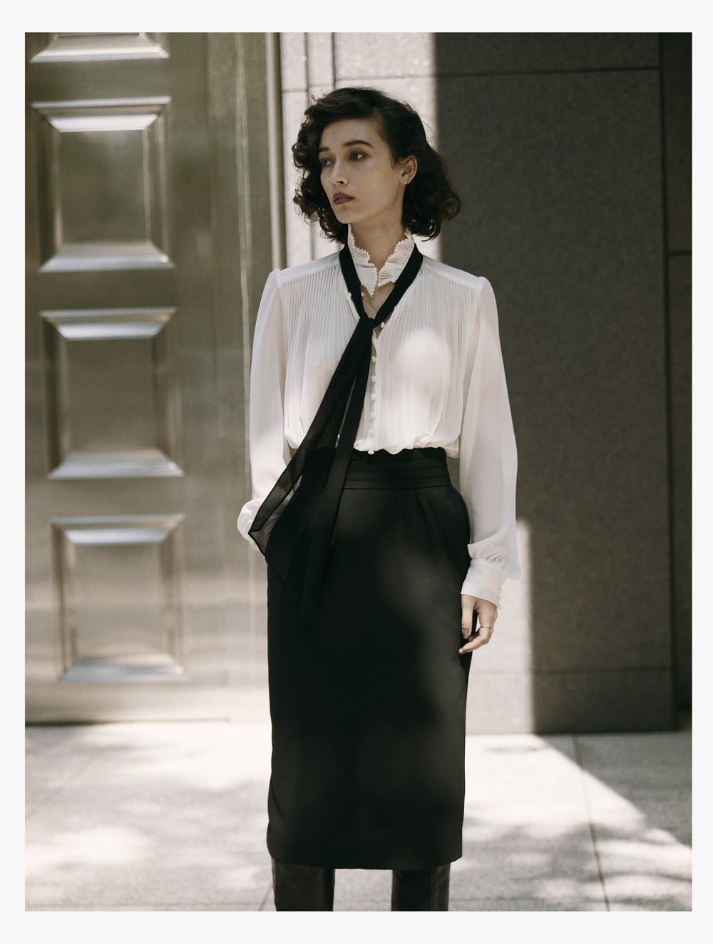 プリーツドレス（Iライン）