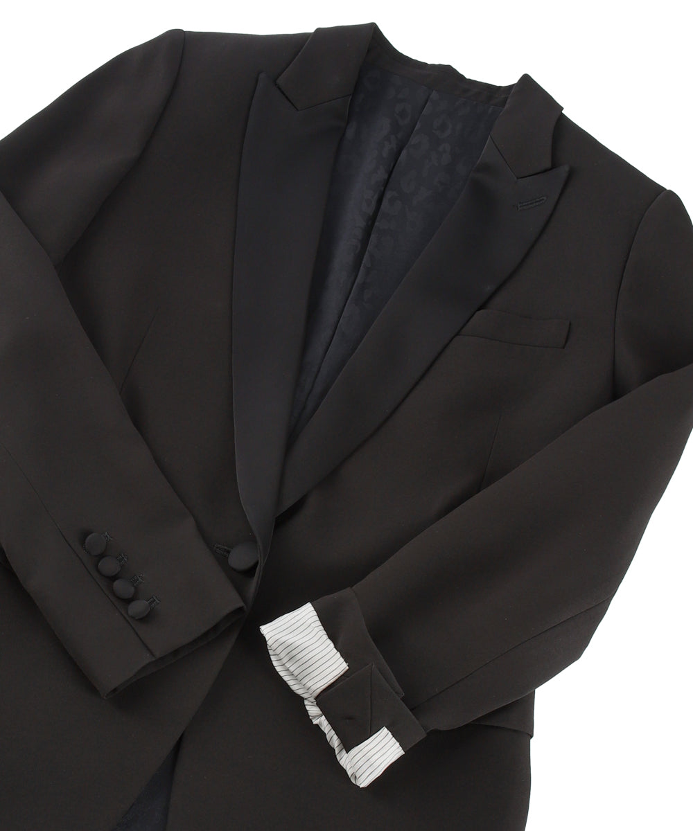 ワンボタンピークドカラージャケット