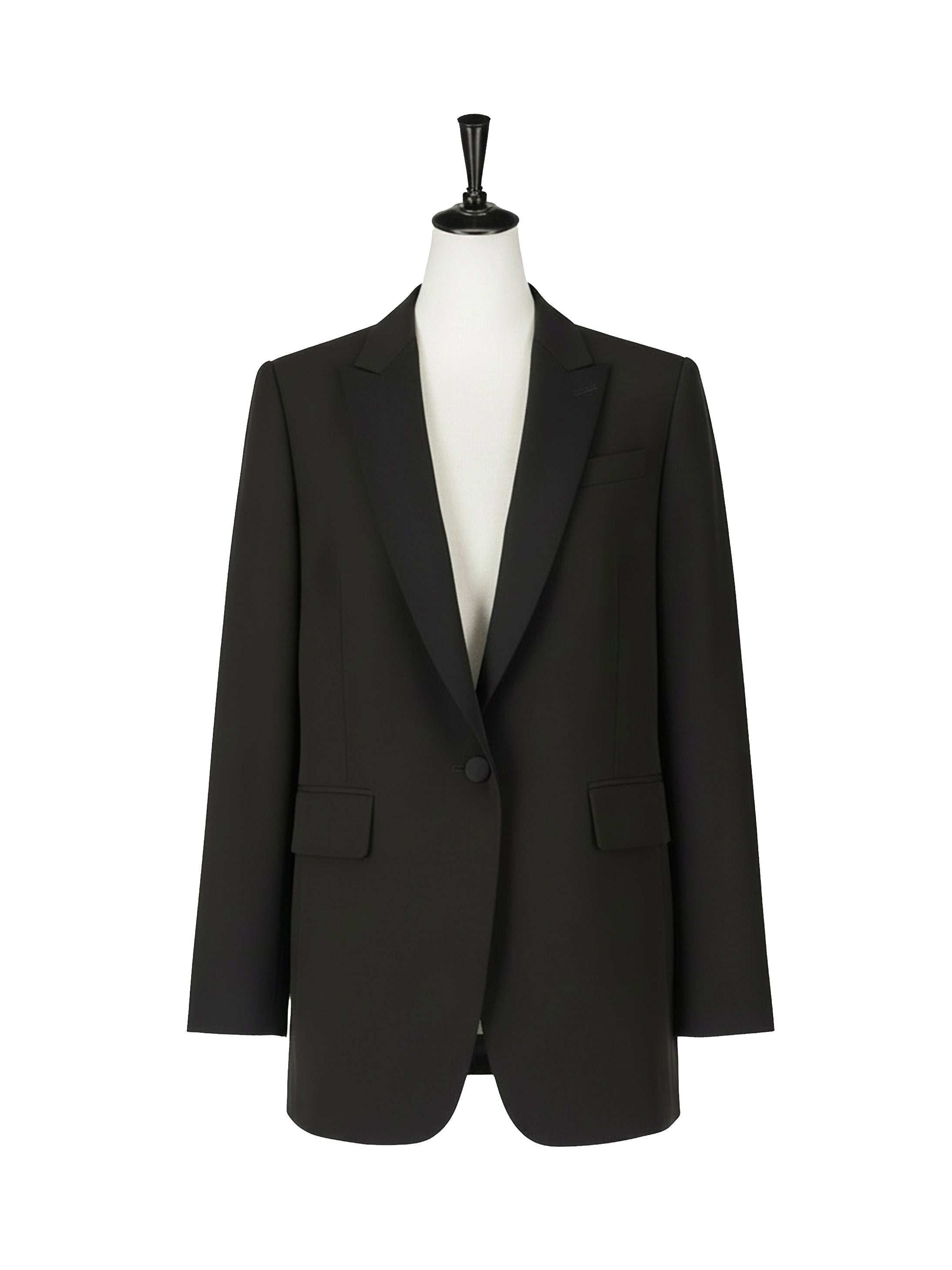 ワンボタンピークドカラージャケット