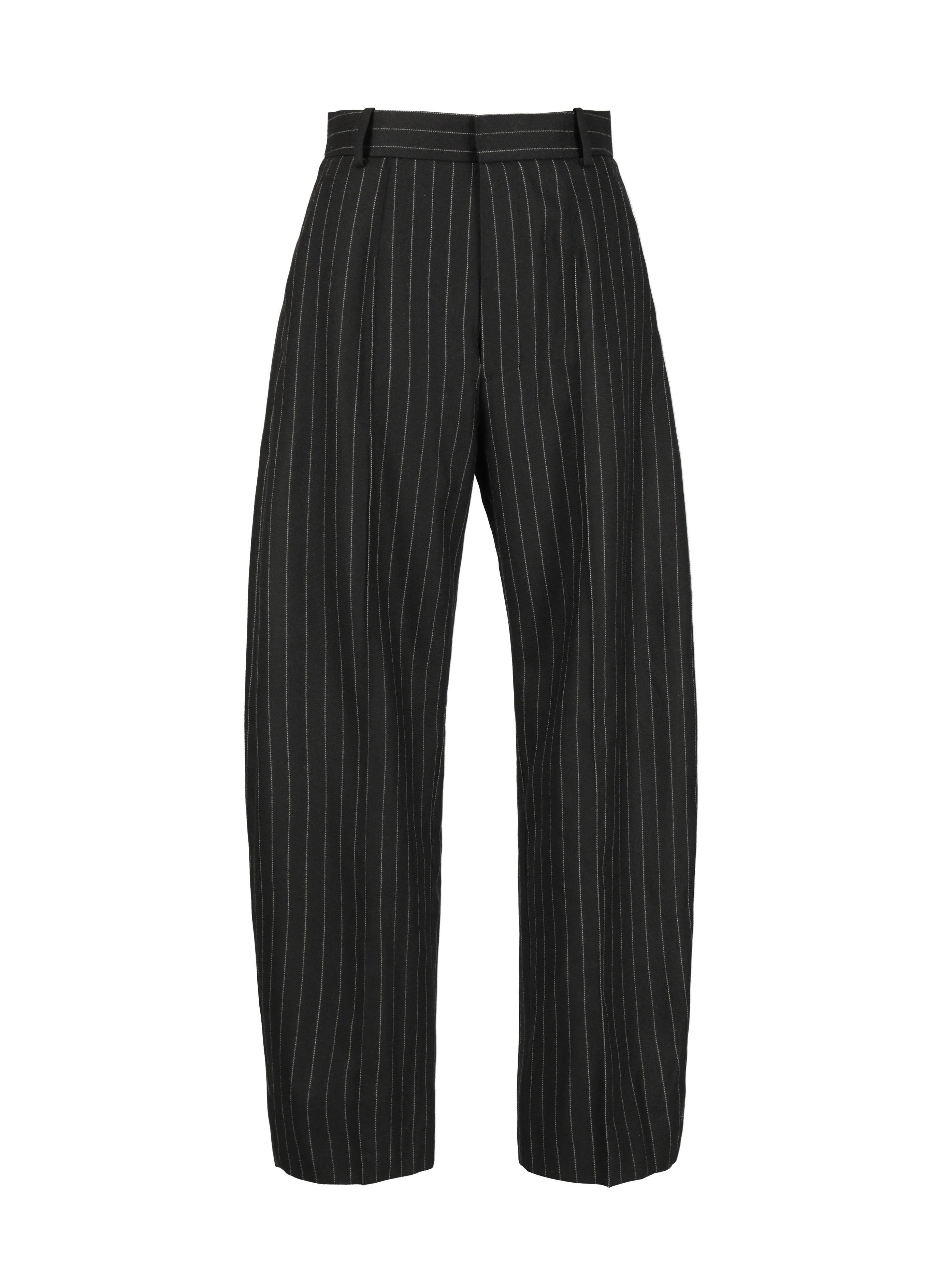 ピンストライプ　カーヴィーパンツ