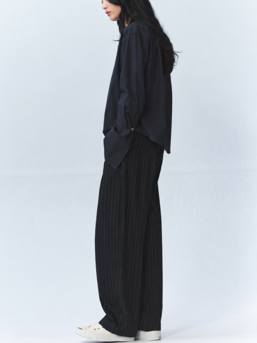 Pinstripe Curvy Pants