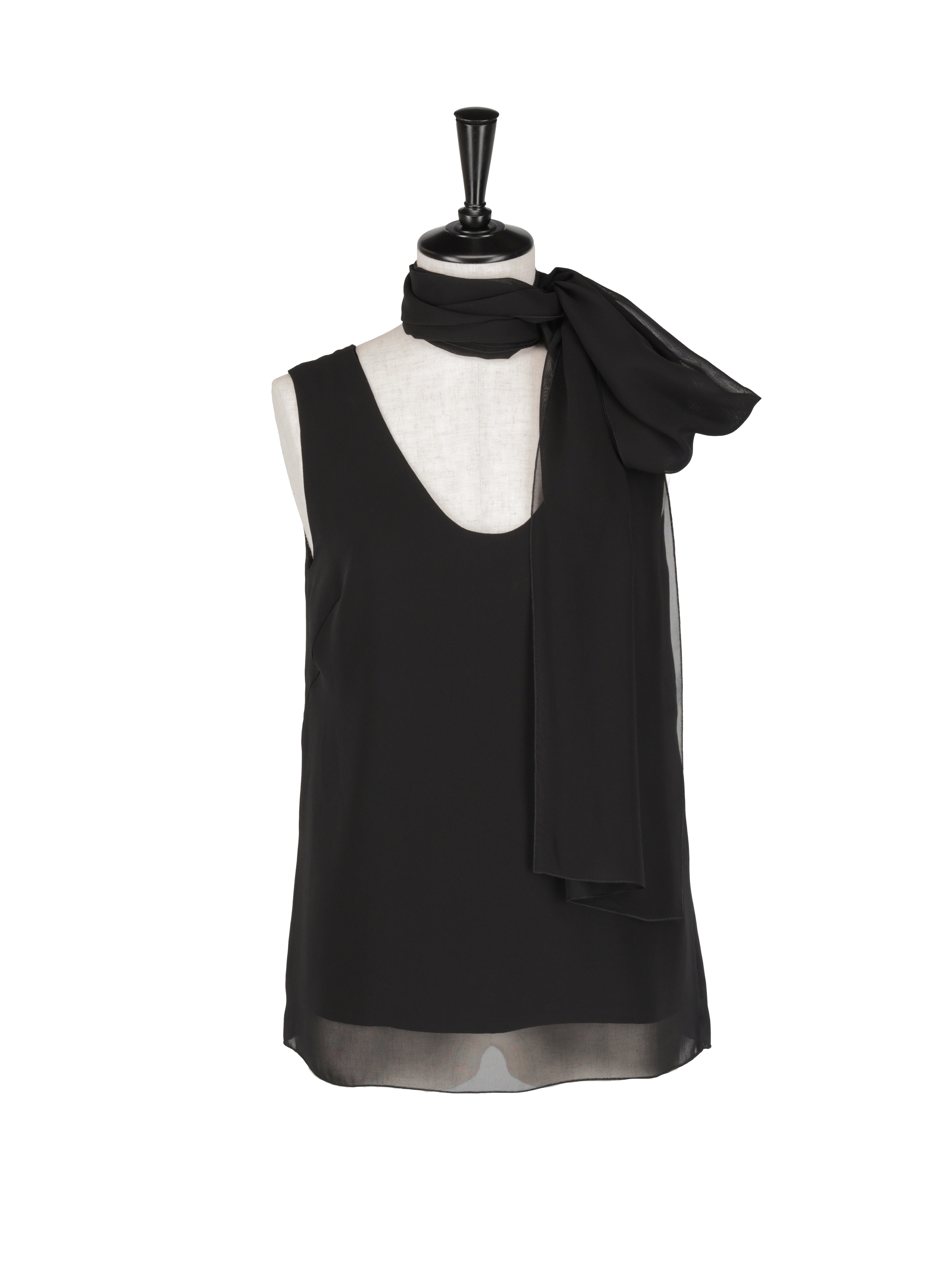 シフォン　リバーシブルタンクトップ