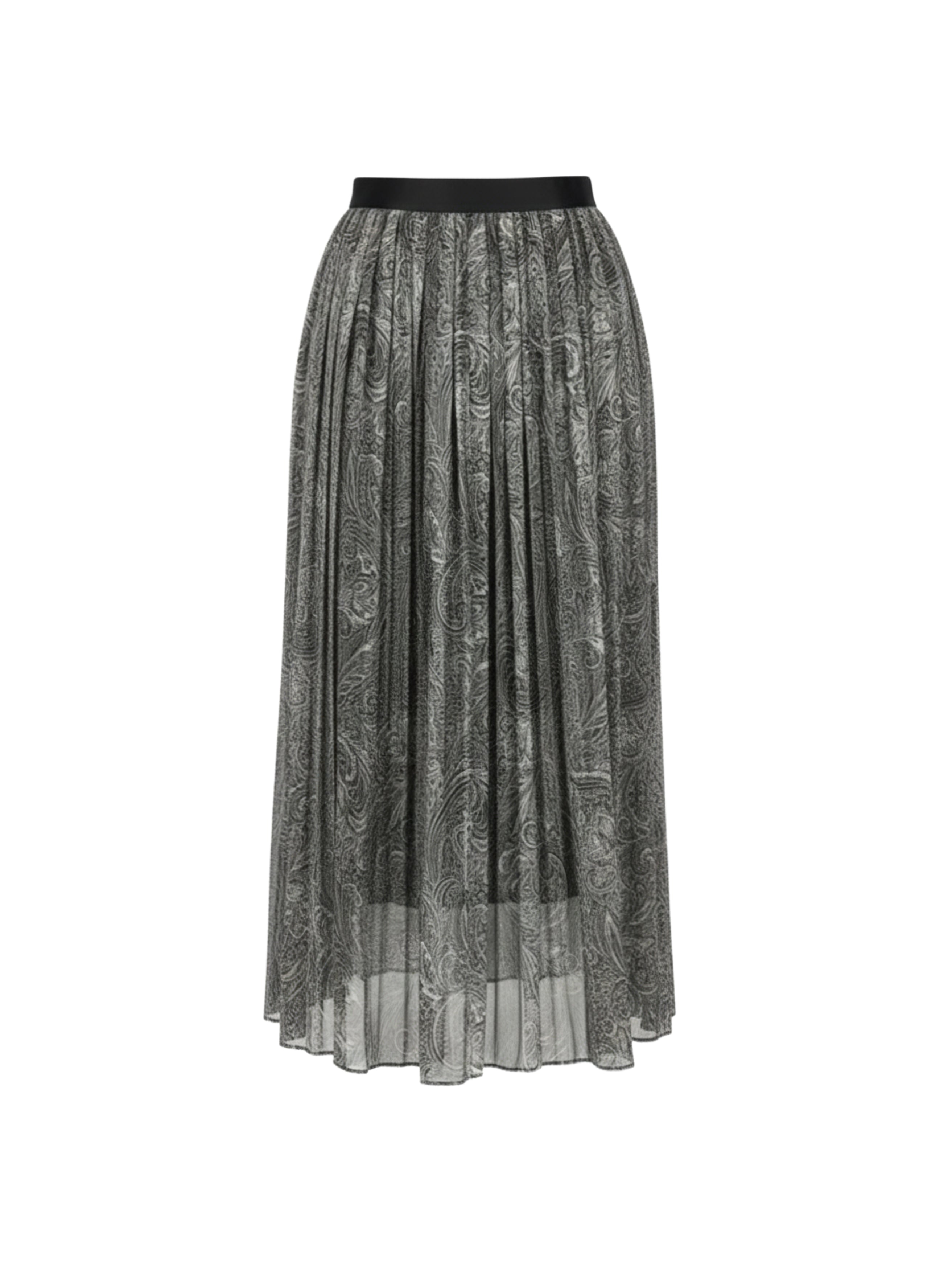 ペイズリープリント　プリーツスカート