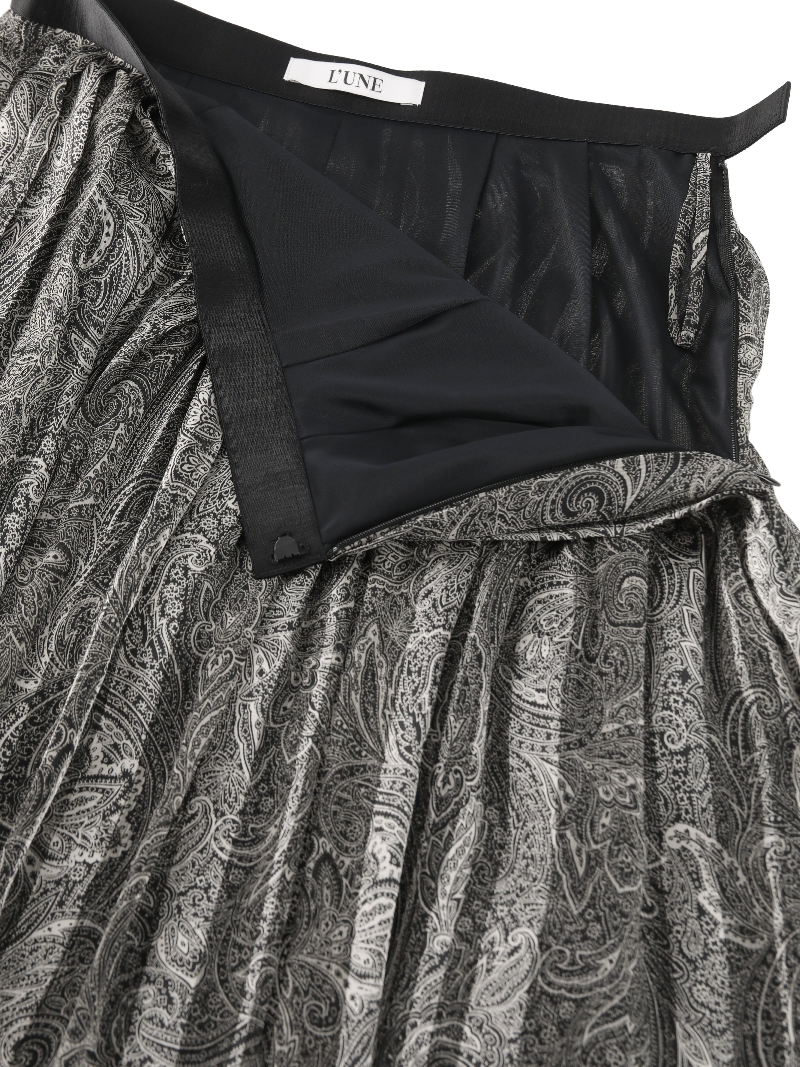 ペイズリープリント　プリーツスカート